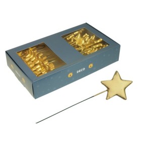 PICK ESTRELLA 4cm STYRO 60uni ORO CAJA