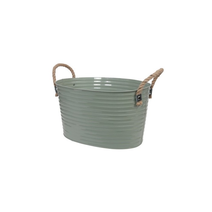 BASE OVAL NANSES CORDA D30X19cm VERD EUCA BRILLA