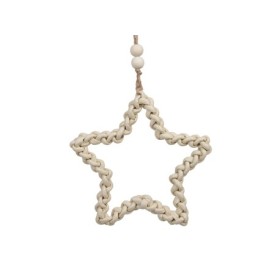 COLG ESTRELLA CUEDA NATURAL 21x21cm