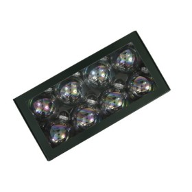 BOLAS NAVIDAD 80mm clear pearl 8uni