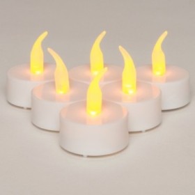 LED TEALIGHT 6pc FLAMA GROGA LED