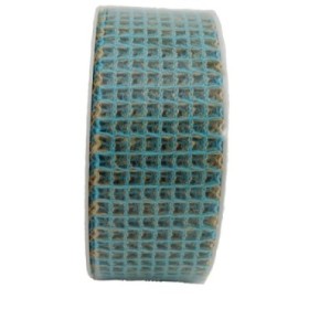 CINTA VANNA juta mm 40x10m NATURAL Y TURQUESA