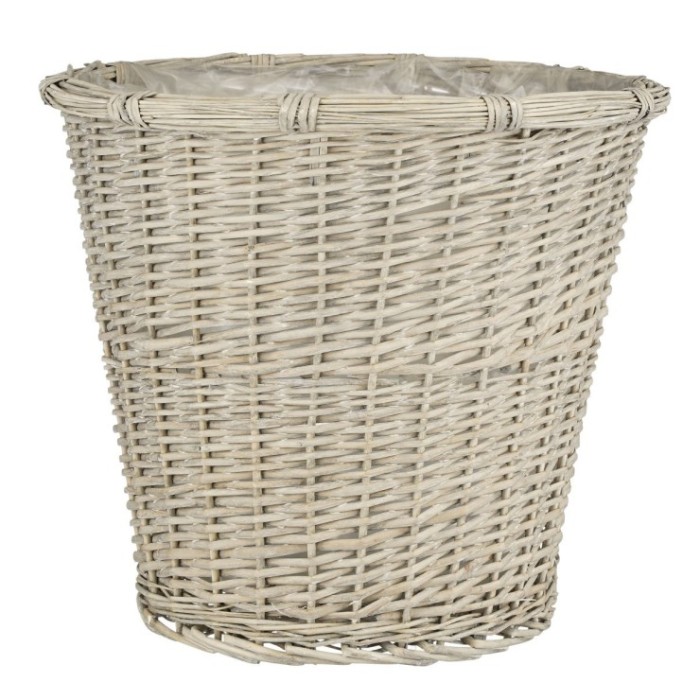 CESTA MIMBRE GRIS - D55cmxH48cm