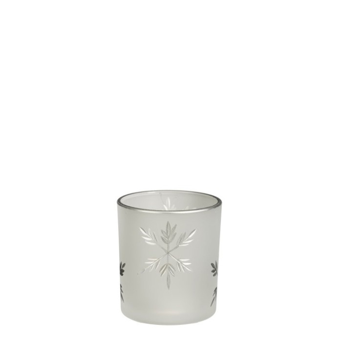 CRISTAL MUERDAGO PLATA COPO DE NIEVE - h8xd7cm