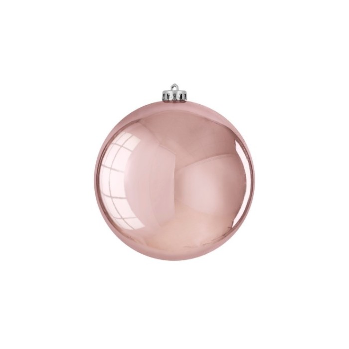 BOLA ROSA BRILLANTE - d15cm PLASTICO