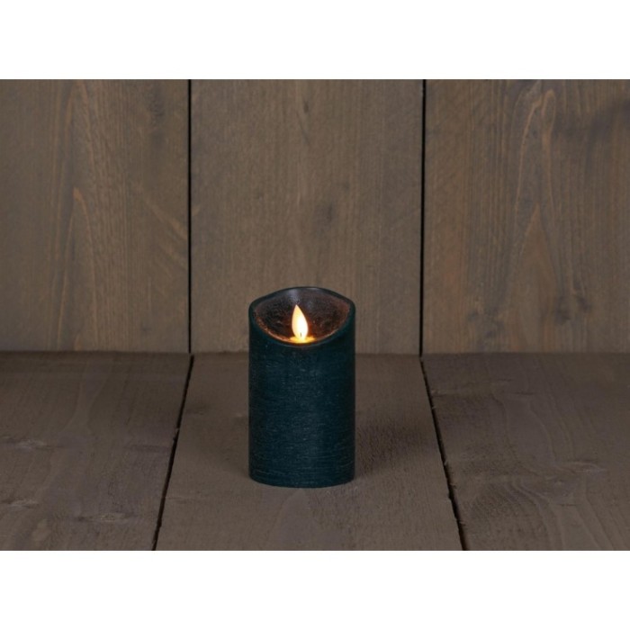 ESPELMA VERD FLAMA MOVIMENT PILAS 7,5x12,5cm TIME