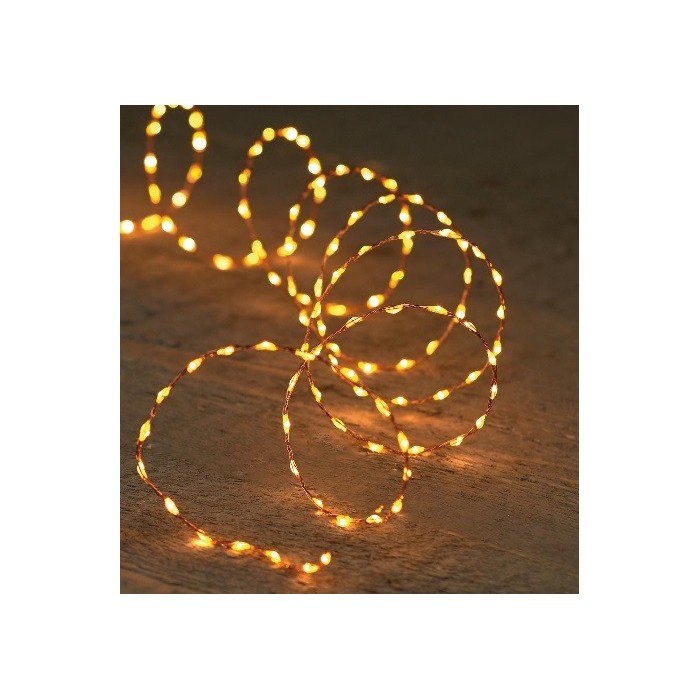 CADENA COBRE INT 66 LEDS 1M CALIDA