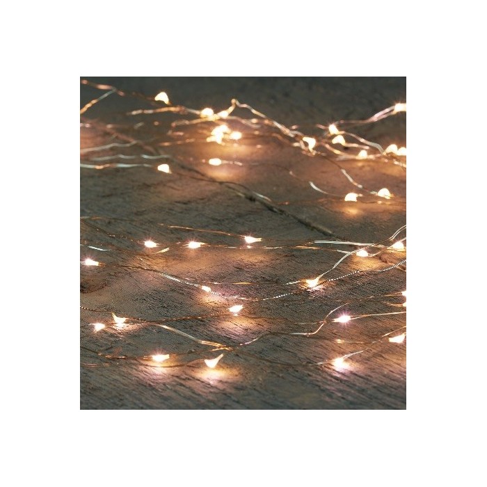 CASCADA PLATA EXT 152LEDS 8X150 WARM WHITE