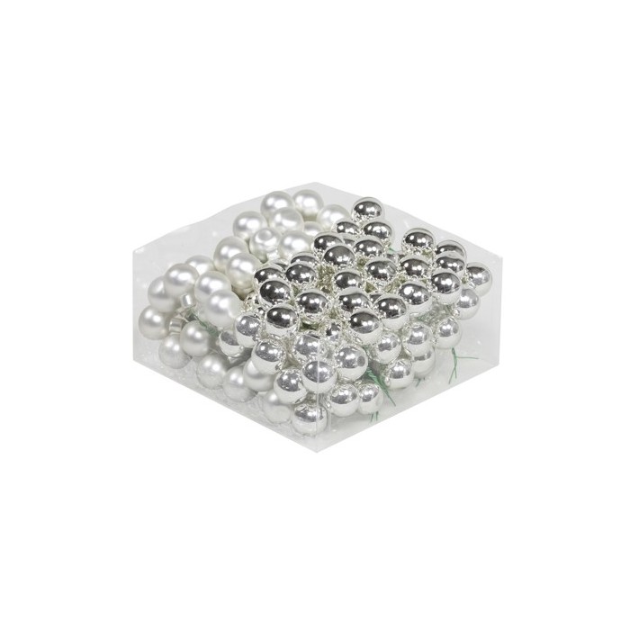 BOLA ENFILFERRADA x 3 25mm Silver combi 144u