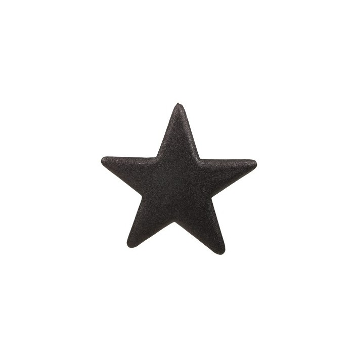 pb. glitterstar  black  40x40 cm