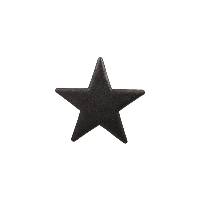 COLG ESTRELLA PURPURINA 50CM NEGRA