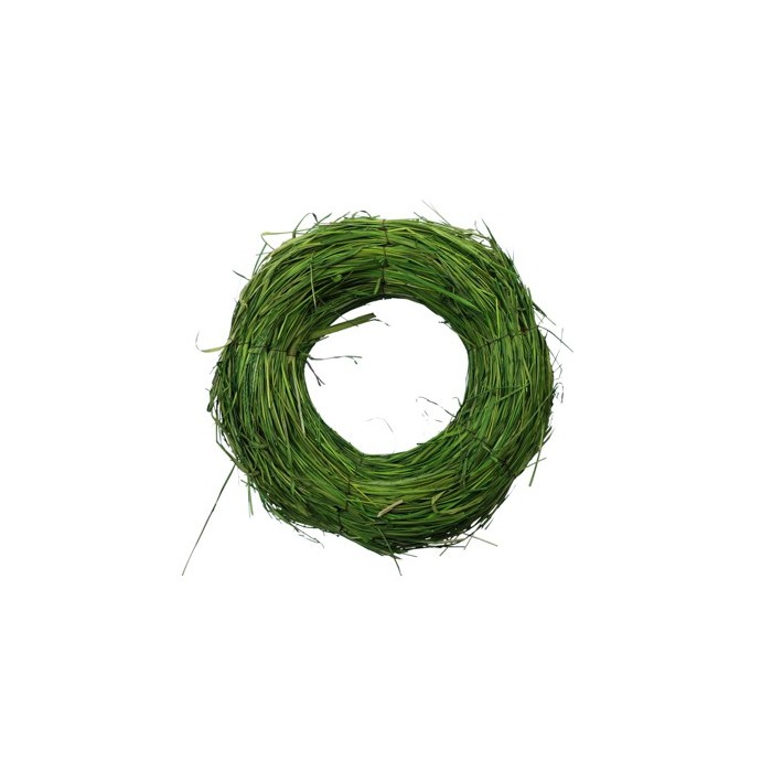 CORONA PAJA VERDE D30x8cm