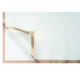 PAPEL COREANO METAL BLANCO 58x58cm 12HOJAS/PAQ