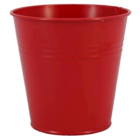 CUBO ZINC ROJO D13 H12.5cm ES12