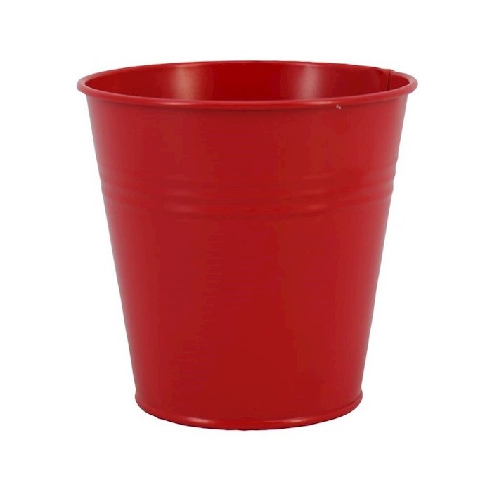 CUBO ZINC ROJO D11.5 H10cm ES10.5