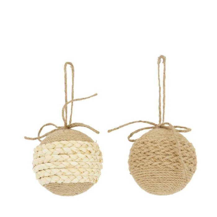 BOLA YUTE NATURAL 9x9x9cm 2 MODELS UNITAT