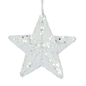 PENJ ESTRELLA DISCO PLATA 18x18X6CM