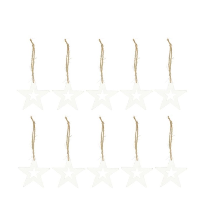PENJ ESTRELLA FUSTA BLANCA 10cm 10pc
