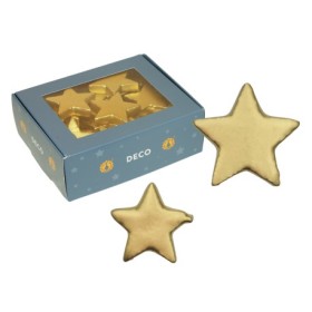 ESTRELLAS STYRO ORO 4/5cm 48UNI CAJA