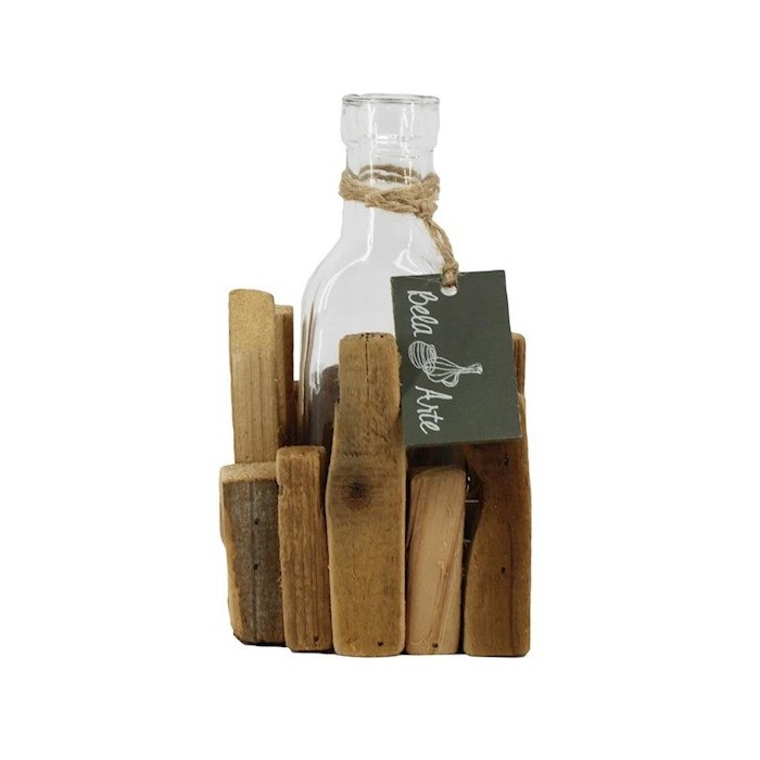 ESTRUC FUSTA QUADRADA AMPOLLA D9x9x15.5cm