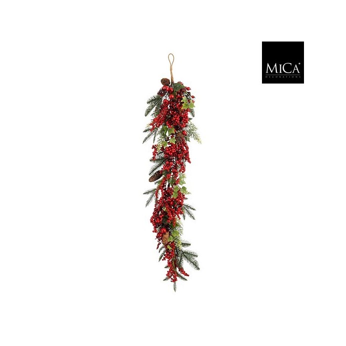 GARLANDA LLAGRIMA VERMELLA- l110xw18xh10cm