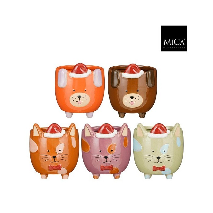 CERAMICA NADAL GATS I GOSSOS 5ASS h14,5xd13cm