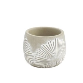 MACETA CEMENTO JULIA GRIS D10cm H7.5cm