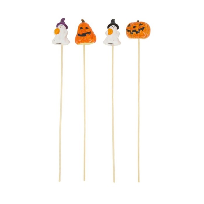 PICK HALLOWEEN TERRACOTA 4X3X38CM A/4 uni