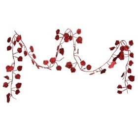 GUIRLANDA HOJAS ROJAS 2M PURPRINA