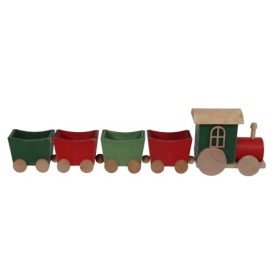TREN COLORES MADERA 35x5.5x9cm ROJO VERDE