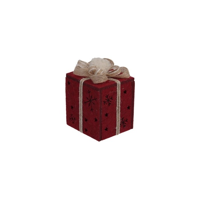 COLG REGALO ROJO 8x7x11.5cm 2UNI
