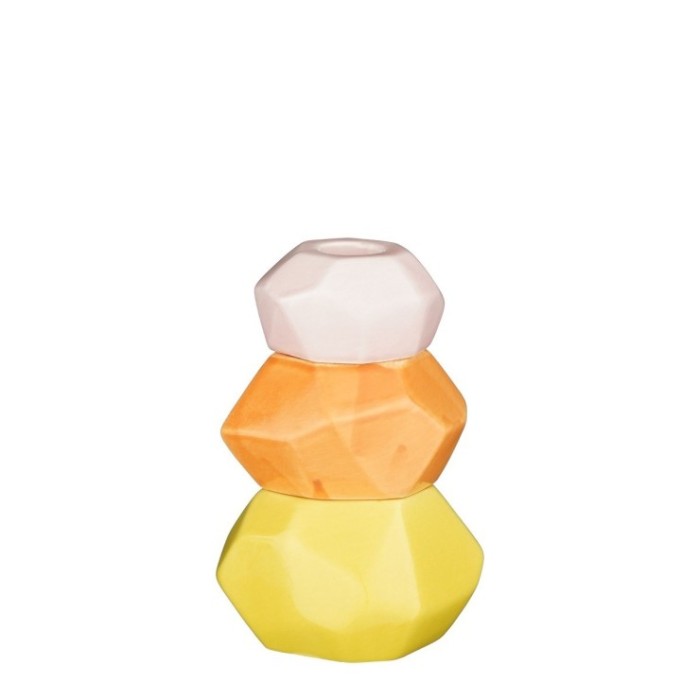 PORTAVELAS AMARILLO l10xw8,5xh15cm