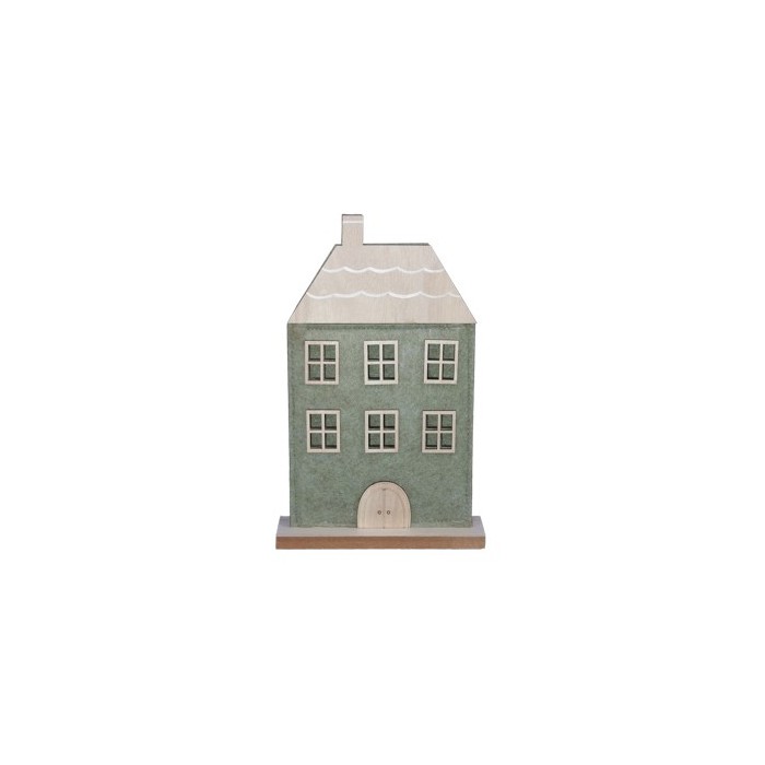 CASETA FELPA VERDA AMB BASE 18x28.5cm