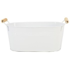 BOL ZINC OVAL BADIA BLANCO 21x12.5x9.5cm ES9