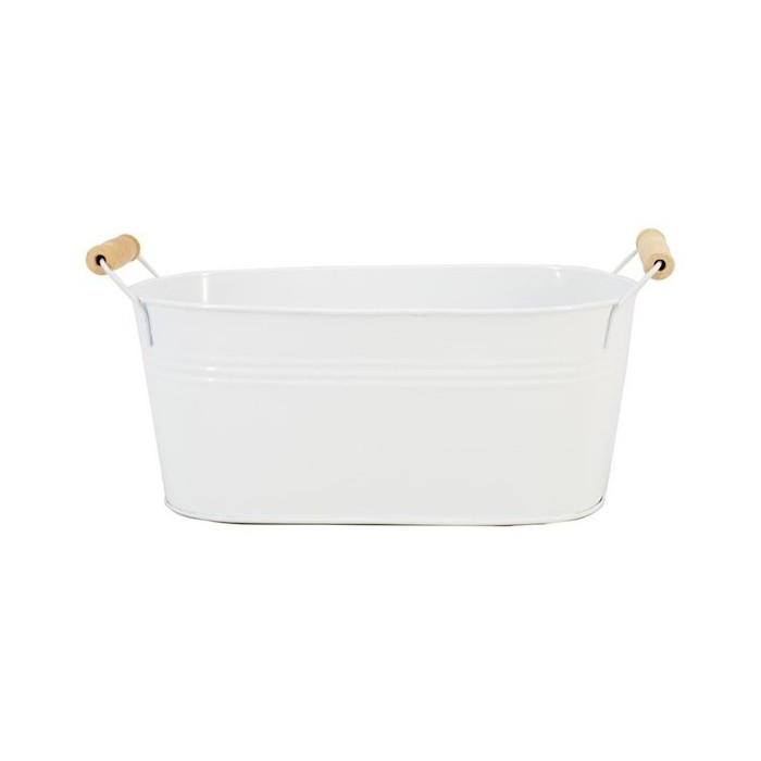 BOL ZINC OVAL BADIA BLANCO 26x12.5x11.5cm ES12