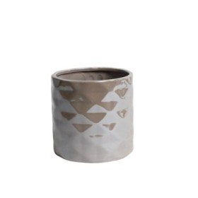 CERAMICA GLAZE D13XH12cm ES12 GRIS