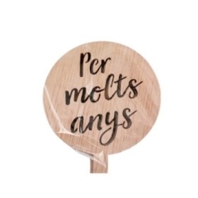PICK PER MOLTS ANYS h25cm MADERA 5u