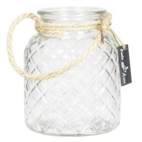 CRISTAL LECHERA ROMBOS CUERDA D13.5 H16.3