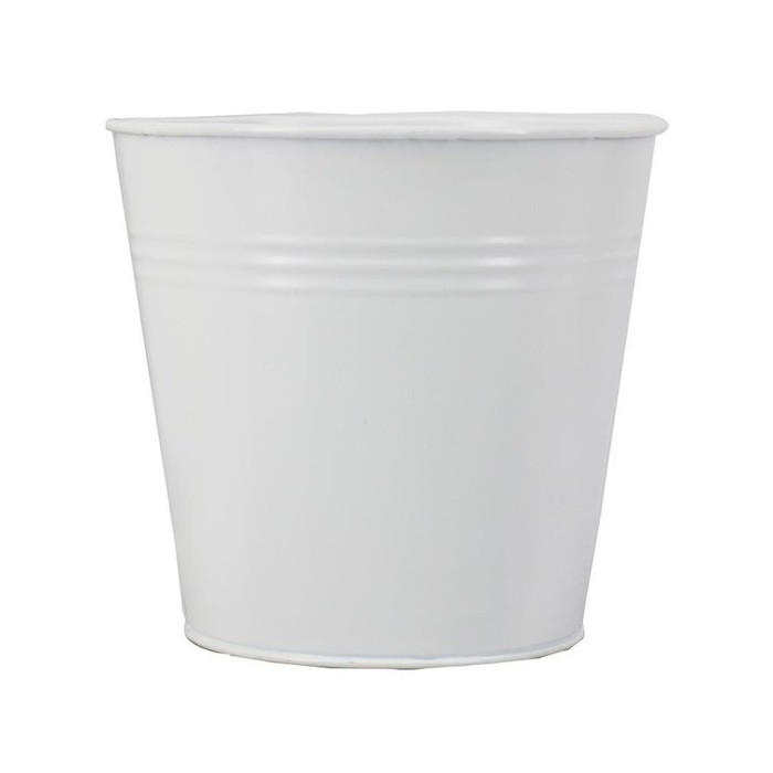 CUBELL ZINC BLANC MATE D13 H12.5cm ES12