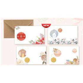 TARGETES I SOBRES FLORS NADAL 7X11 100U