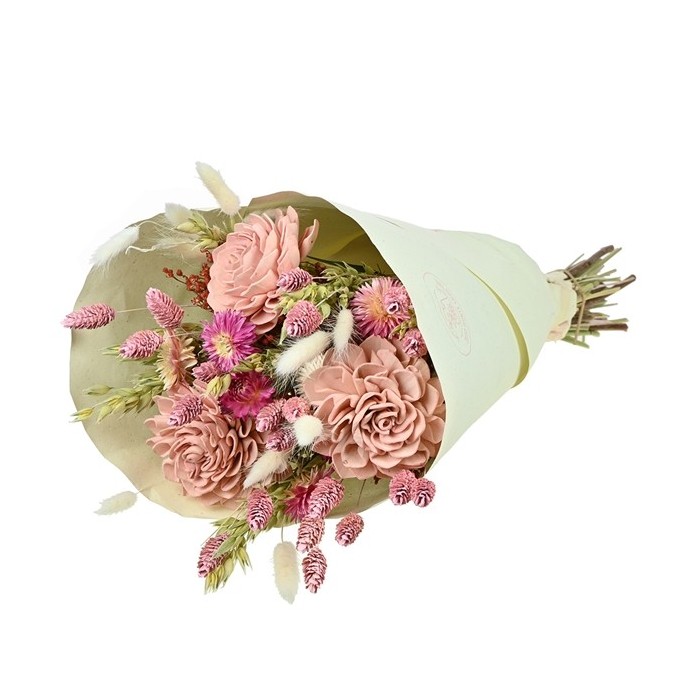 F.SECA, bouquet DELIGHTED DONNAT 50cm ROSA VINTAGE