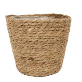 CUBREMACETA PAJA FENNA D30 H27 NATURAL ES27