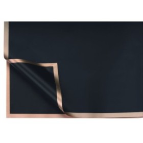 PAPER COREA METAL NEGRA 58x58cM 12 FULLES/PAQ