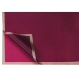 PAPER COREA METAL BURDEOS 58x58cM 12 FULLES/PAQ