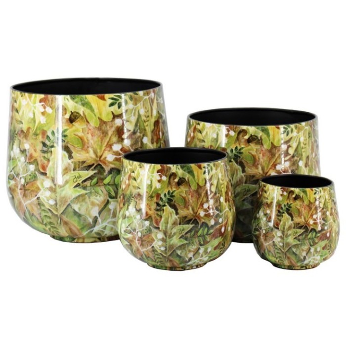 MACETAS ZINC Amalfi SET/4