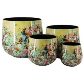 MACETAS ZINC SICILIA SET/4