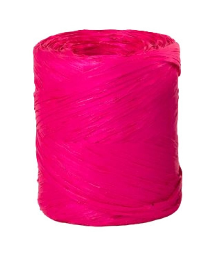 RAFIA BOBINA 200 m ROSA FORT
