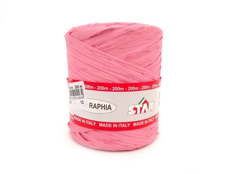 RAFIA BOBINA 200 m ROSA