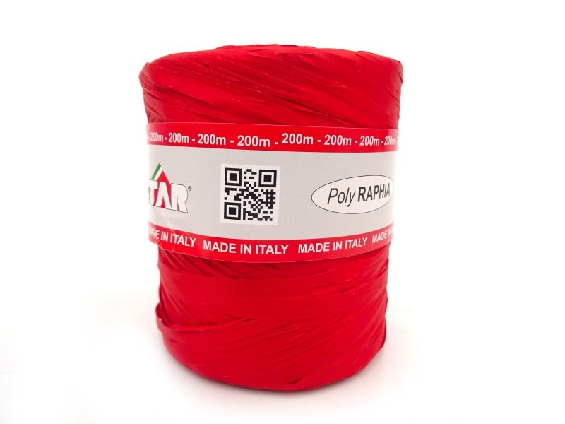 RAFIA BOBINA 200 m VERMELL
