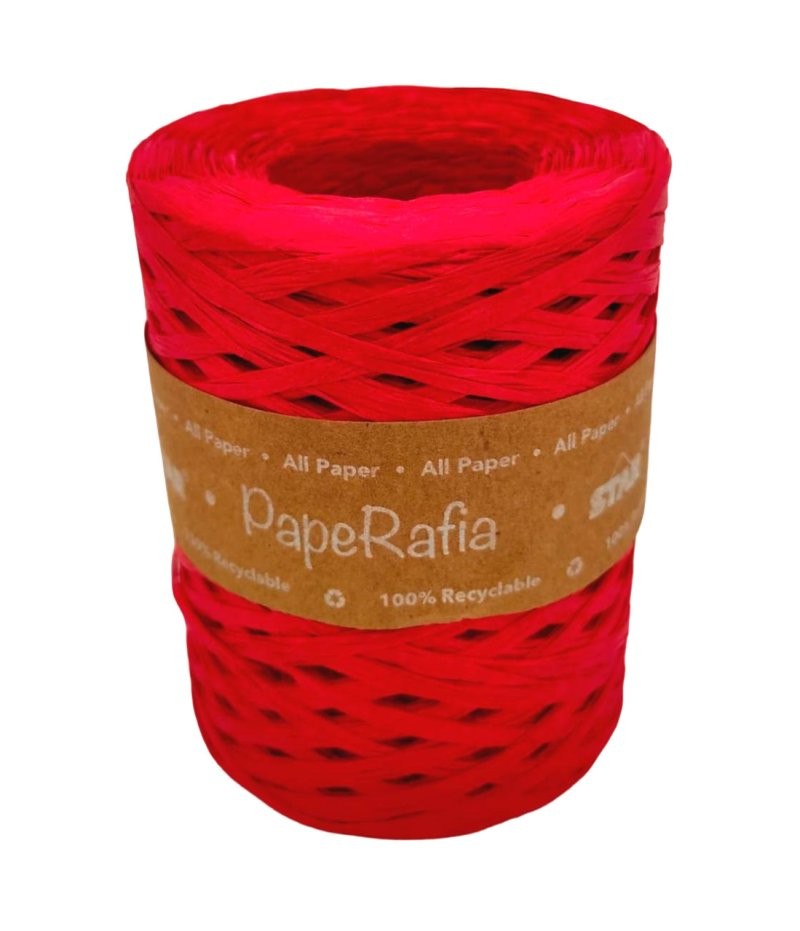 RAFIA DE PAPER BOBINA 200 m VERMELL
